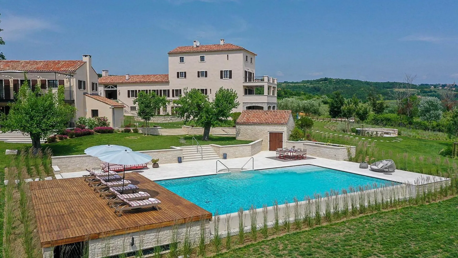 Tranquil Istria Estate Palazio Clai Winery 8 Bedrooms Spa Heated Pool Groznjan